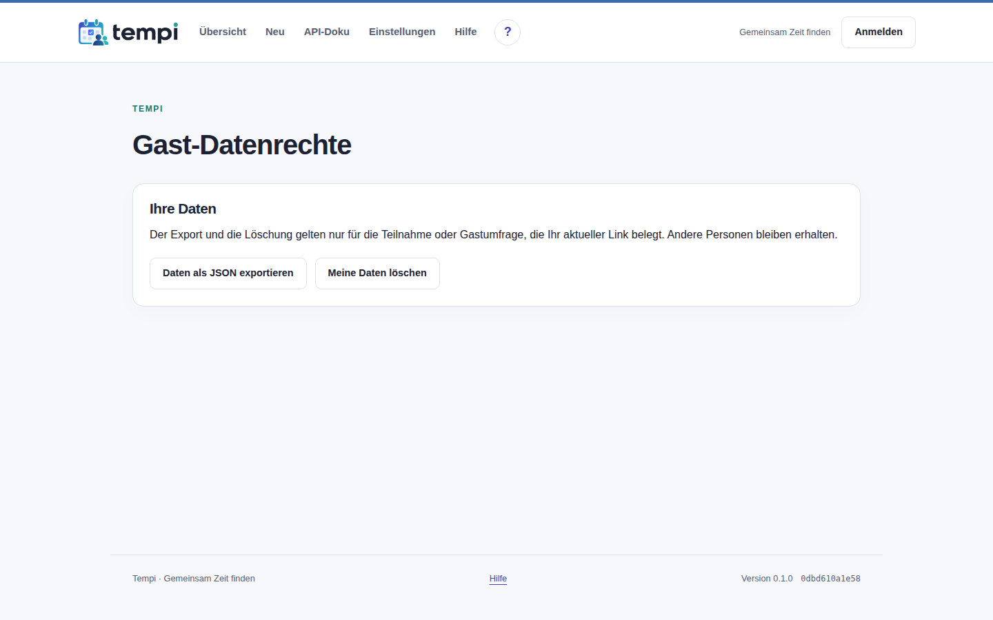 Gast-Datenrechte – Gast, helle Ansicht, 1440 px