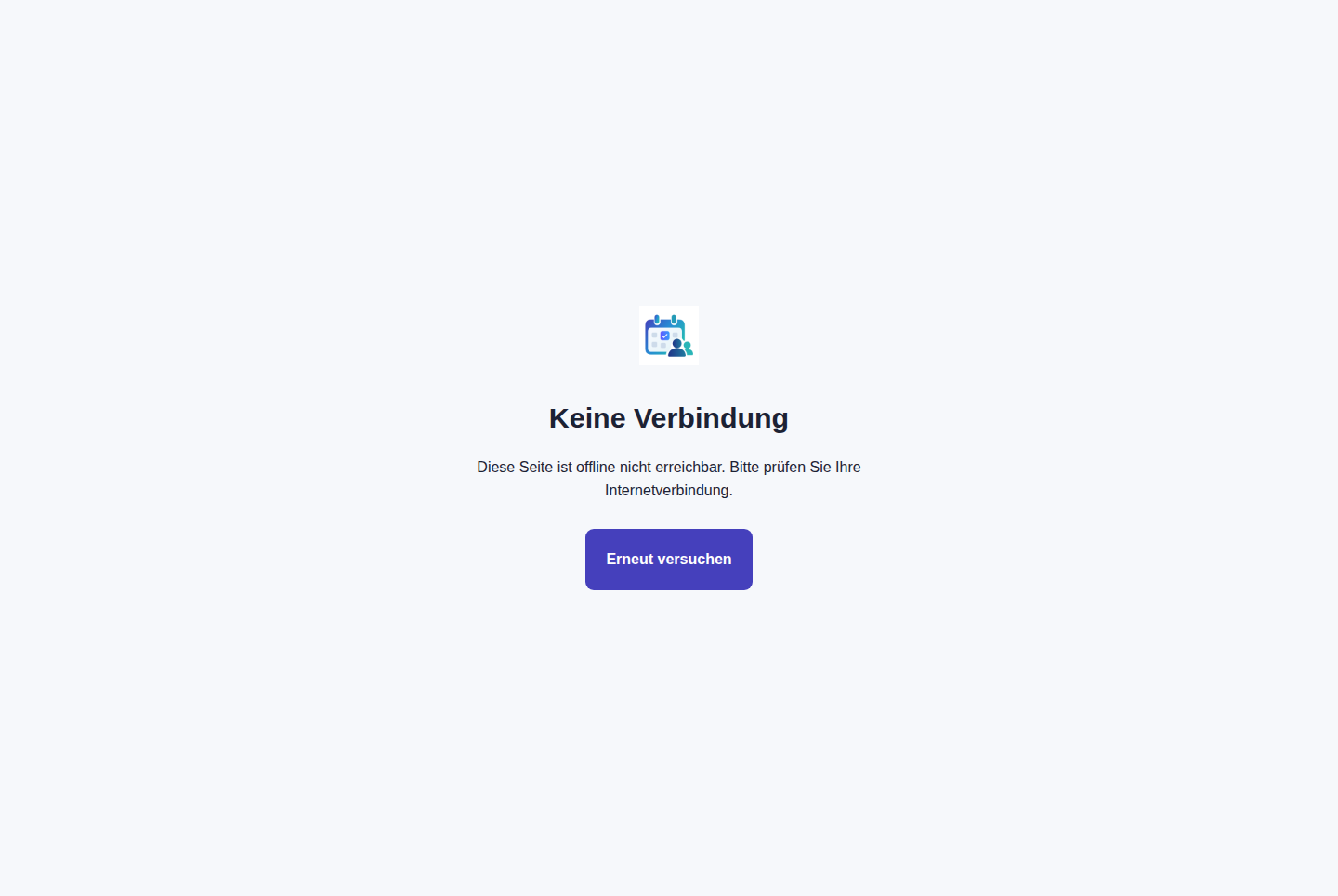 Offline – angemeldetes Konto, helle Ansicht, 1440 px